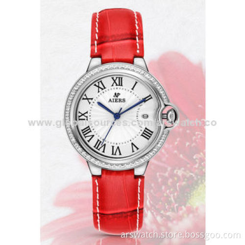 Premium Quality Blue Balloon Stainless Steel Analog Watches with Genuine Leather Strap